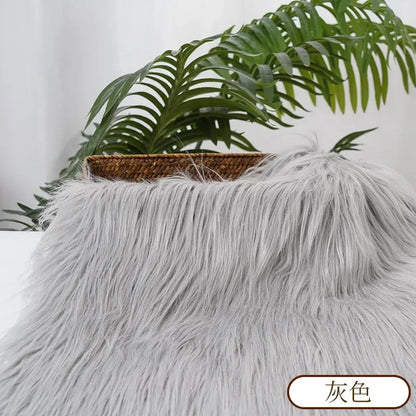 25x45cm 9cmPile Faux Fur Fabric For Sewing Doll Toy Beard Hair DIY Patchwork Material Accessories Home Decoration Cosplay Fab