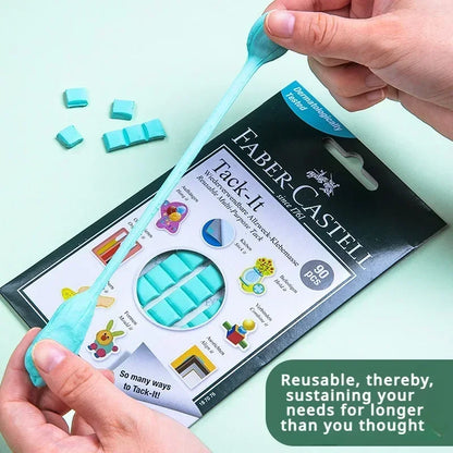 Faber-Castell Tack-It Multipurpose Adhesive Tacky Putty, Non-Toxic Reusable Adhesive Mounting Putty for Crafts & Poster Hangi