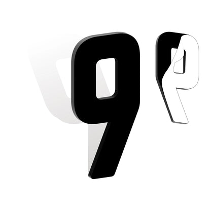 Self Adhesive House Numbers 3-12in 5mm Solid Acrylic Letters Modern Address Sign for Door Mailbox Office Hotel Apartment Deco