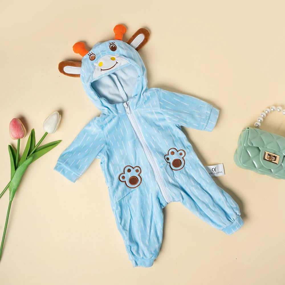 Doll Accessories Doll Clothes for 17inch Reborn Dolls Baby Dolls Fashion Jump Suits Clothes for 45cm Reborn Baby Doll Clothes