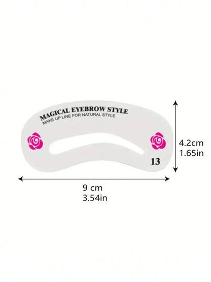24 Styles Eyebrow Shaping Template Card Female Beauty Suit for Perfect Makeup Application And Beauty Modeling