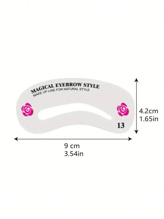 24 Styles Eyebrow Shaping Template Card Female Beauty Suit for Perfect Makeup Application And Beauty Modeling