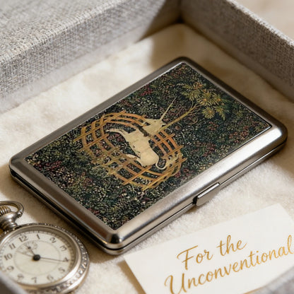 Vintage-Style Vintage Card Case Art Deco Design Metal Material Metal Case Easy Snap Multifunction Cash Case Business Card Hol