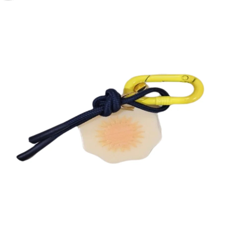 Acrylic Charms Retro Rope Woven Pendant Geometric Car Keyring Mobile Phone Pendant Fashion Cartoon Bag Chain Charms - Style A