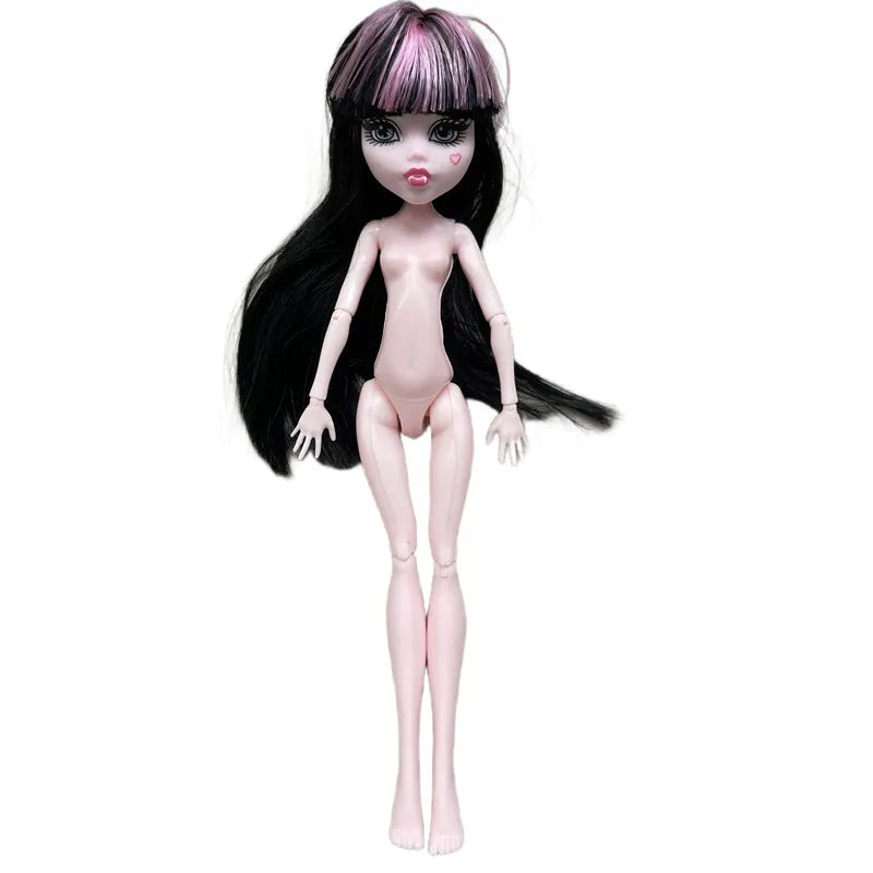 Multi-Joints Movable Doll Body Toy 23cm Doll Toy To Fit Many Heads White Green Brown Purple Monstering High Doll Body Cat hea