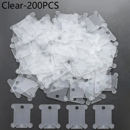 50/100Pcs Plastic Floss Bobbins Set Embroidery Floss Organizer Bobbin Winder Craft DIY Sewing Storage Thread Organizer Holder