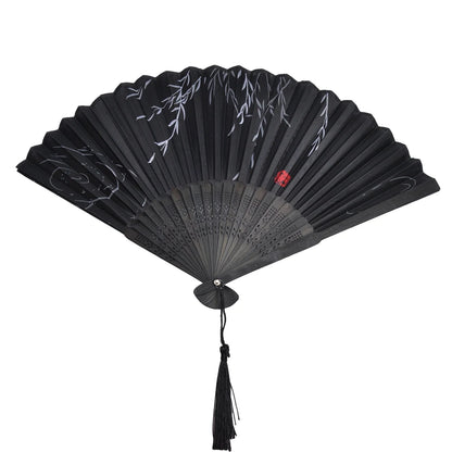 Folding Hand Fan Weddings Traditional Chinese Japanese Korean Art Craft Gift Bamboo Room Dance Props Wood Fans Home Decoratio