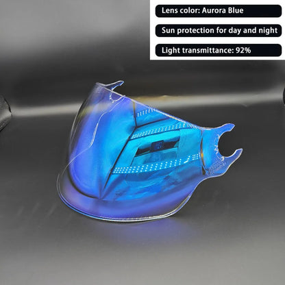 OF562 Windproof LS2 Helmet Visor Mirrored Helmet Parts Visor Accessories Day&Night UV Protection Replacement Helmet Lens