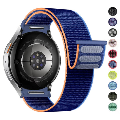 Band For Samsung Galaxy Watch 7/6/4/classic/5 pro 44mm 40mm wrist No Gaps Nylon sport loop correa bracelet Galaxy Watch 7 Str