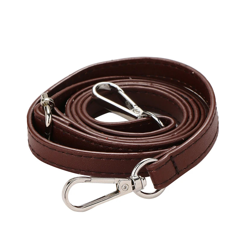 125CM Long PU Leather Bag Strap Accessories for handbags 1.2CM Wide Shoulder Bag Strap For crossbody Replacement Strap For Ba