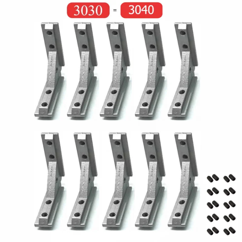 2020 3030 4040 Panel Installation Board Angle Slot Fixing Hardware Door Frame Corner Code Profile Universal Angle Slot Connec