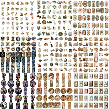 10/30/50PCS Vintage Aesthetic Stickers Series Rural Life Graffiti Children's Toys DIY Notebook Phone iPad Decoration