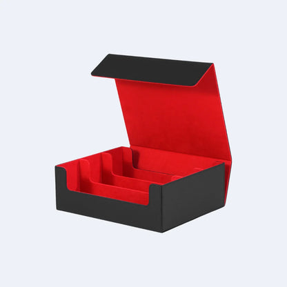 Trading Card Storage Box, Holds 1800+ Sleeved Cards, Magnetic Closure PU Leather Card Case for MTG, PTCG, YGO, Sports Cards