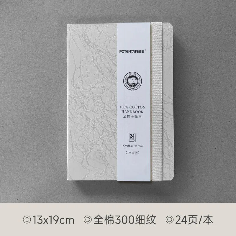 POTENTATE Watercolor 100% Cotton Paper Pad 24 Sheets10x10cm/9x14cm/13x19cm Artists Beginners Watercolor Sketchbook Drawing Pa