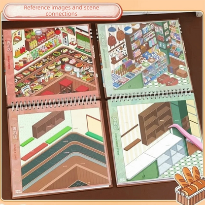 Store Code Goods Store Code Goods Series Sticker PET Material Stacking Sticker 3D Scene Sticker Scene Collection 3D Design