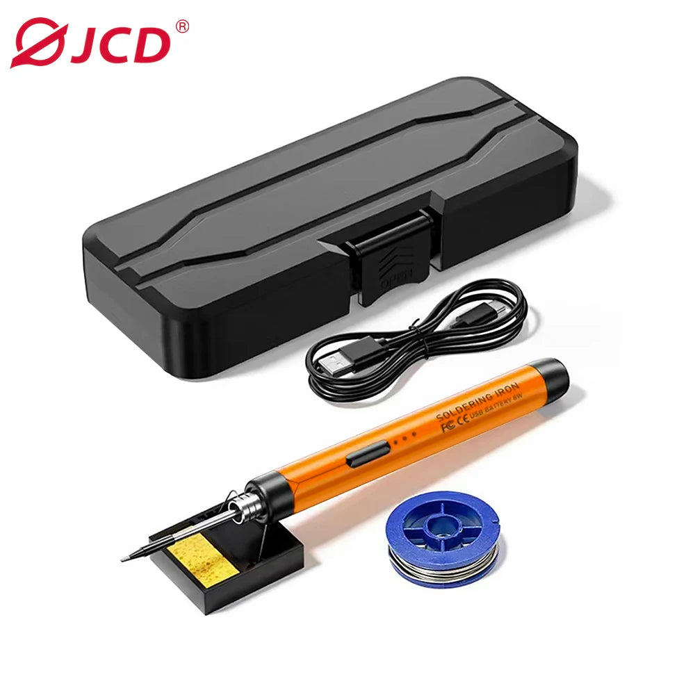 Cordless USB Digital Soldering Iron Adjustable Temperature 300-450℃ Type-C 1000mAh Battery Intelligent Solder Welding Iron To