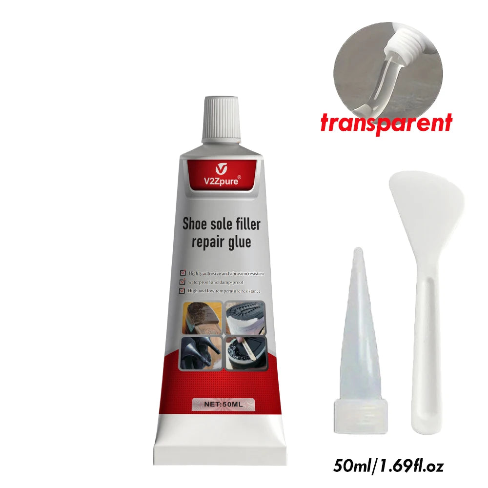 Waterproof Transparent Shoe Sole Repair Glue Super Strong - Durable Sealant for Crack Filling, Repair Paste for Rubber Materi