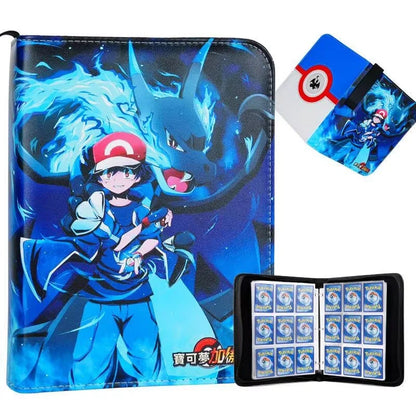 Pokemon Binders 9 Pocket 900 Cards Zipper Toploader Mimikyu Loose Leaf Collectible Card Album Storage Organizer Custom Fans G