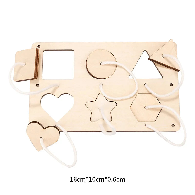 Busy Board Accessories DIY Toy Part Wooden Toys Metal Locks Leather Buckle Montessori Educational Games Intellectual Developm