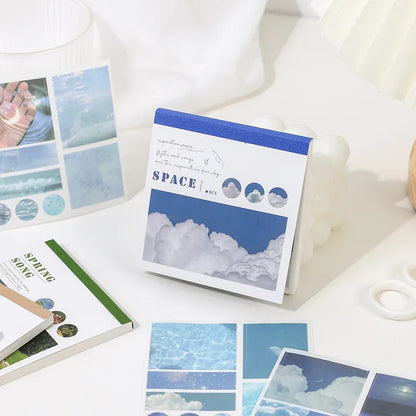 Journamm 40pcs/pack Aesthetics Decor Stickers Book DIY Scrapbooking Supplies Album Creative Stationery Already Cut Ins Sticke