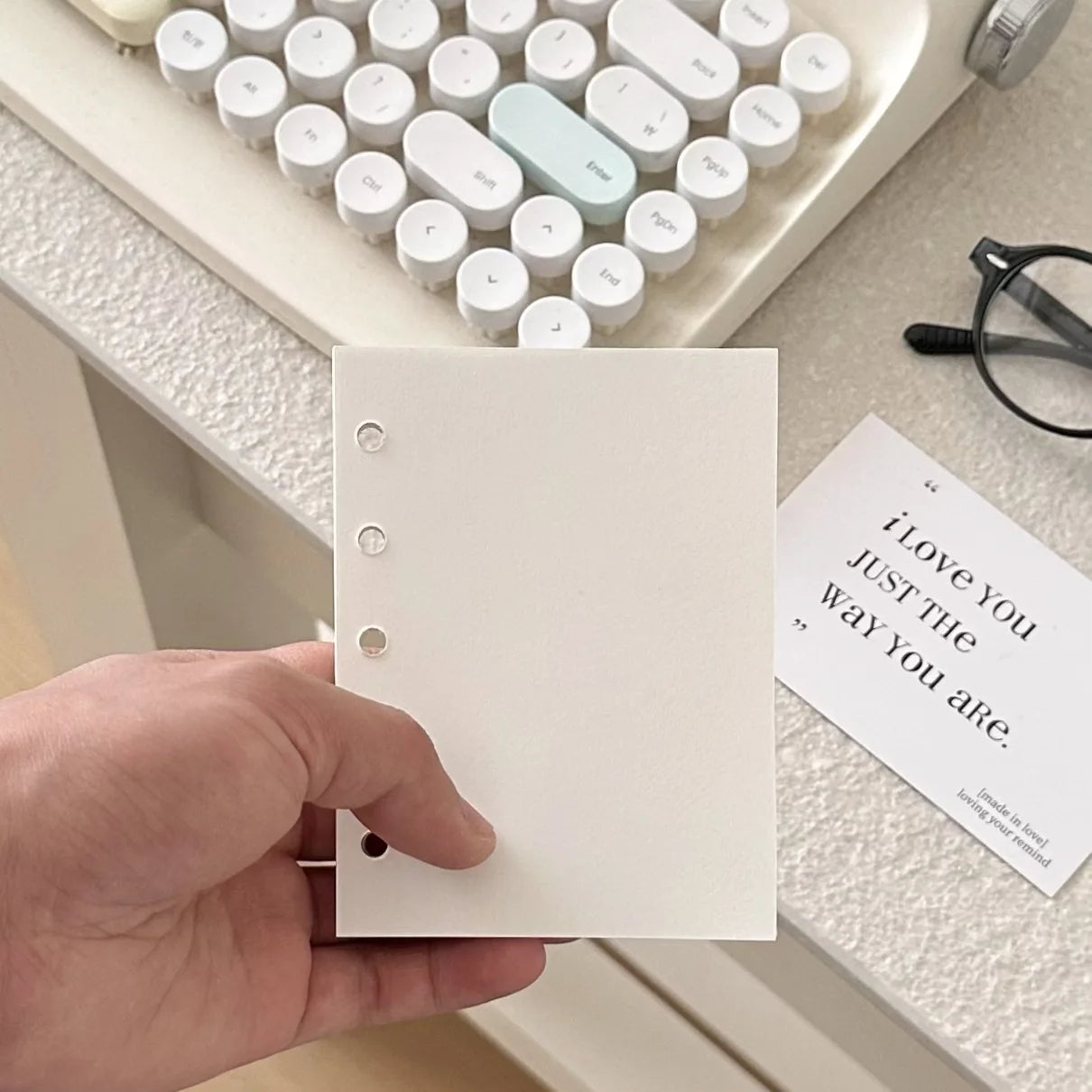M5 Handbook inner Page 3-inch Card Booklet Loose Page DIY Binder Photocards Collect Book Diary Agenda Planner DIY Cover Album