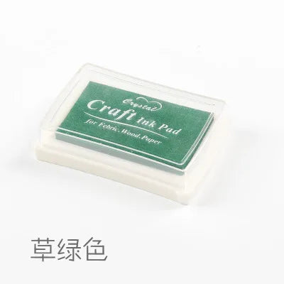 1pc 15 Colors Big Ink Pad Stamp Planner Scrapbooking Silicone Stamps Inkpad Diy Diary Greeting Card Making Supplies Inpad - g