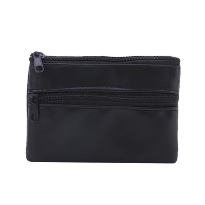 Women Men Coin Purse Men Small Bag Wallet Change Purses Zipper Money Bags Mini Wallets PU Key Holder Кошелек Детский - black