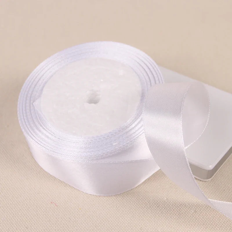 6/10/15/20/25/40/50mm Satin Ribbons DIY Artificial Crafts Wedding Party Supplies Handicraft Sewing Accessories Material 22met