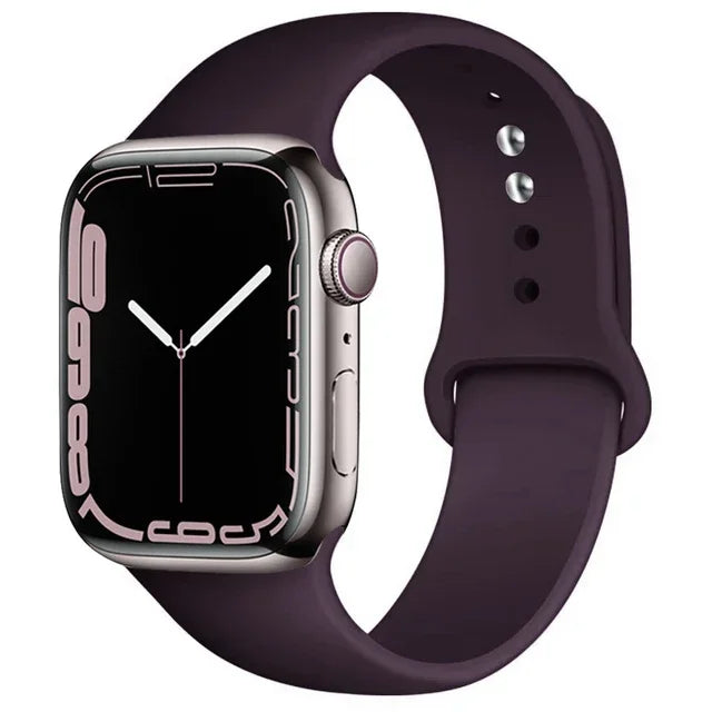 Silicone Band For Apple Watch straps 49mm 40mm 44 mm 45mm 46mm 42mm 41mm 38mm sports bracelet iWatch series 10 9 8 3 SE ultra