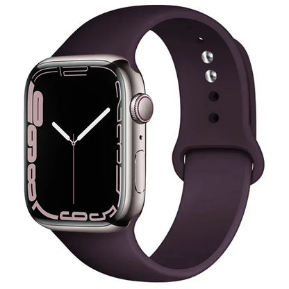 Silicone Band For Apple Watch straps 49mm 40mm 44 mm 45mm 46mm 42mm 41mm 38mm sports bracelet iWatch series 10 9 8 3 SE ultra