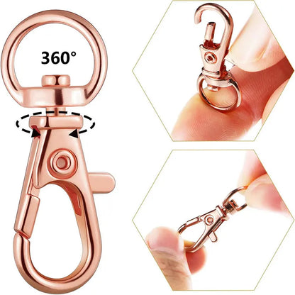 5/10/20PCS Swivel Clasps Lanyard Snap Hooks Key Chain Clip Hook Metal Lobster Claw Clasp for Keychain Sewing Jewelry DIY Craf