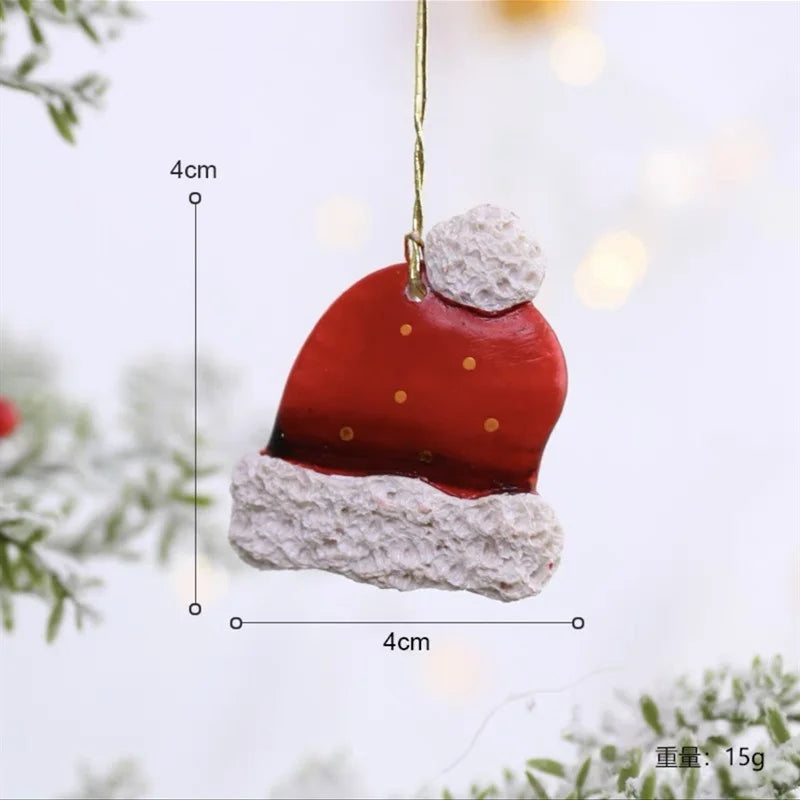2022 Christmas Tree Decorations Christmas Resin Pendant Ornaments Home Decor DIY Kids Toys Gifts DIY Handmade Jewelry - B3