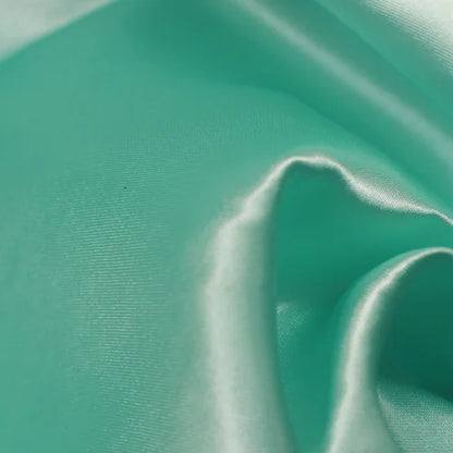 34 Color Soft Satin Fabric Wedding Party Decoration Box Lining DIY Clothing Sewing Background Accessories - Mint / 100cm L by