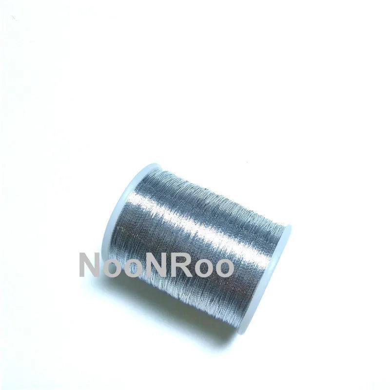 MetallicThread 230m/Spool 142YDS Fishing Rod Guide Wrapping Thread Repair Component DIY Rod Building NooNRoo 1PCS - Silver
