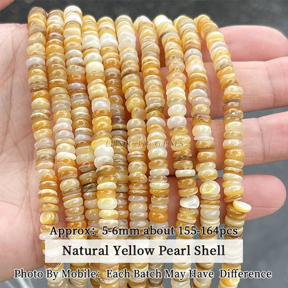 Natural Shell Beads Irregular Shape Smooth Beads Loose Spacer Bead For Jewelry Making Diy Earrings Necklace Accessory Finding