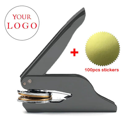 Embosser Stamp LOGO Customized Wedding Library Book Private Seals Customization Envelope Party Invitation Embossing Stamps DI