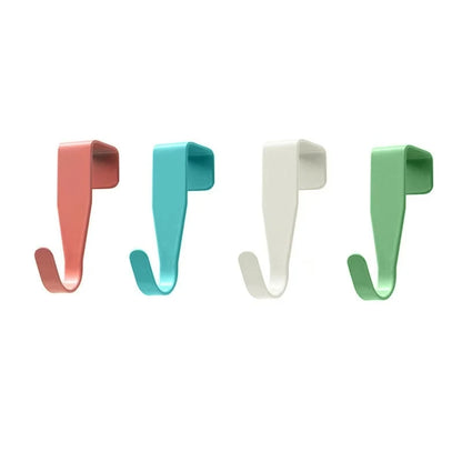 4PCS Cabinet Door Hook Colorful Kitchen Door Rear Hanger Drawer Office Table Key Bag Storage Hook For Home Bathroom Accessori