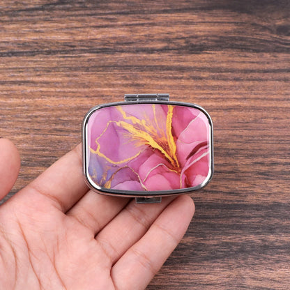 Van Gogh Art Mini Pill Box 2-Compartment Medicine Pill Organizer Household Portable Medicine Storage Box Travel Jwelery Gift 