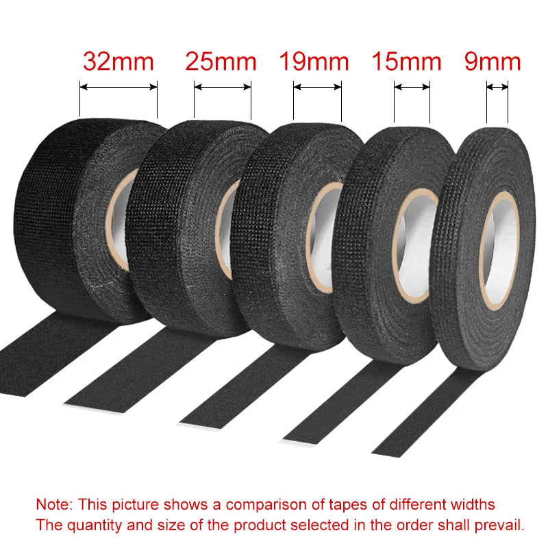Automotive Wiring Harness Adhesive Tape Noise Reduction Heat Resistance Flame Retardant Electrical Protective Cloth Tape