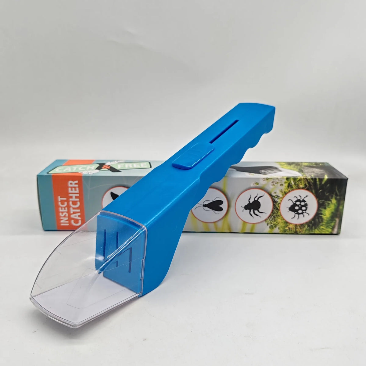 Handheld Insect Catcher for Efficient Spider, Bee, and Insect Trapping at Home - Blue
