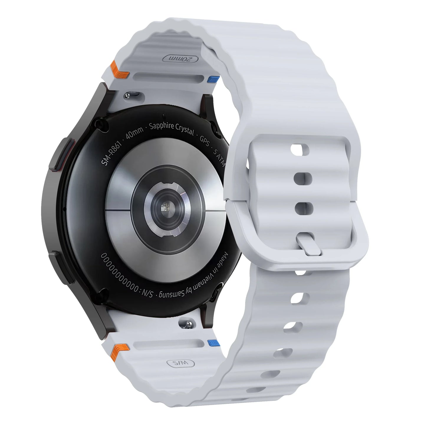 Original Silicone Band for Samsung Galaxy Watch 7 FE 6 4 Classic 5 Pro 44mm 40mm 43mm 47mm 45mm Bracelet Galaxy Watch6 7 Stra