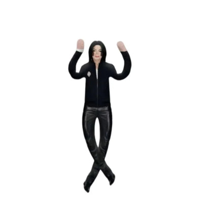 New Style Michael Jackson Cosplay Prop Doll Plush Stuffed Figure Dolls Room Decoration Abstract Joint Mobility Props Gift