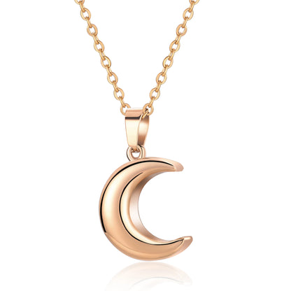 Cremation Jewelry for Ashes Moon Urn Necklace Stainless Steel Memorial Lockets Keepsakes Jewelry for Ashes Pendant - Fill Kit