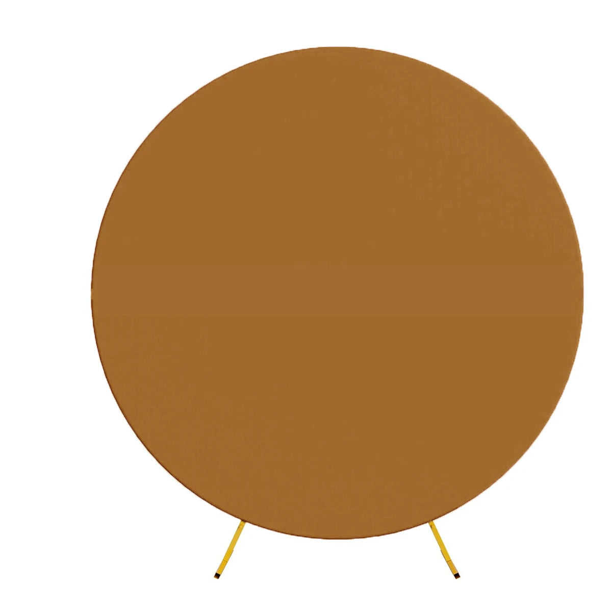 Pure Color Circle Round Backdrop Cover Wedding Baby Shower Birthday Party Decor Elastic Photo Background（Without Shelf）