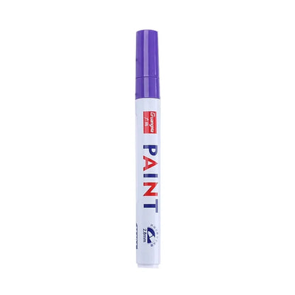 Car Paint Pen Waterproof Car Wheel Tire Oily Painting Mark Pen Auto Rubber Tyre Tread CD Metal Permanent Paint Marker