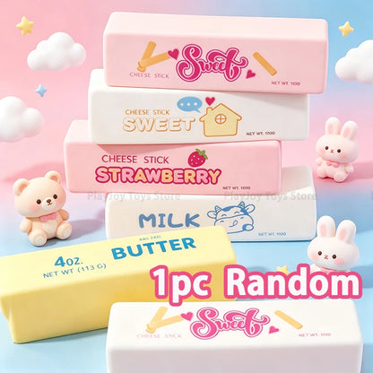 Butter Squishy Tabas Squishy Toys Anti Stress Squeeze Toy Butter Chocolate Fidget Toy Soft Sensory Food Squishies Toy Gift - 