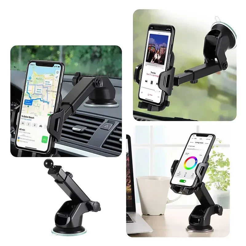 Sucker Car Phone Holder Mount Stand Suction Cup Smartphone Mobile Cell Support in Car Bracket For iPhone Xiaomi Huawei Samsun