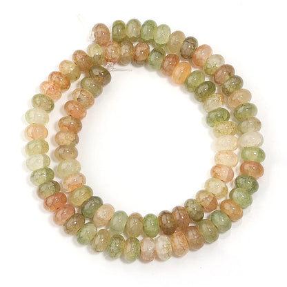1 String 5x8mm Glass Beads Colorful Abacus Flat Round Loose Beads For Jwelry Making DIY Crafts Bracelets Necklace Accessories