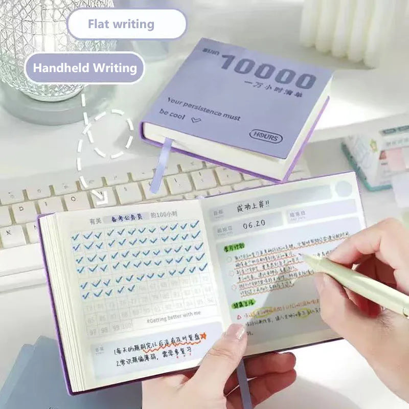 Self-Discipline Checklist Notepad Pocket Diary 10000 Hours Journal Notebooks Note Book Office School Supplies