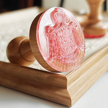 LOGO Custom Wooden Rubber Stamp Personalized Name Stamp Business Logo Customization for Office Craft DIY | Free Design